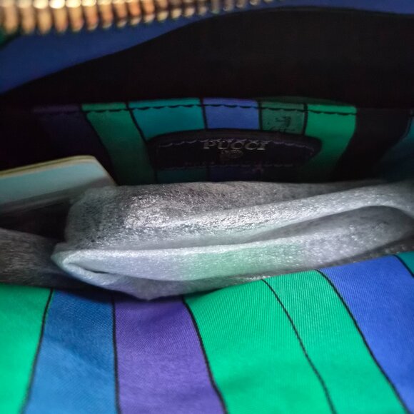 Pucci Yummy Shoulder Leather Trim Bag Multicolor - Picture 9 of 15